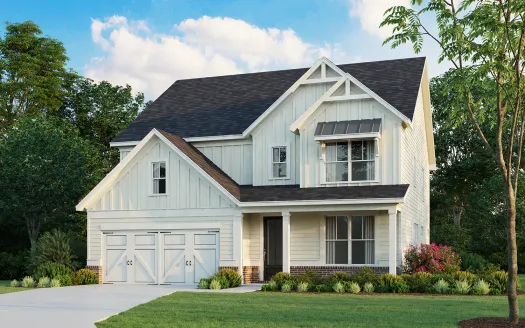 a house with trees in the back